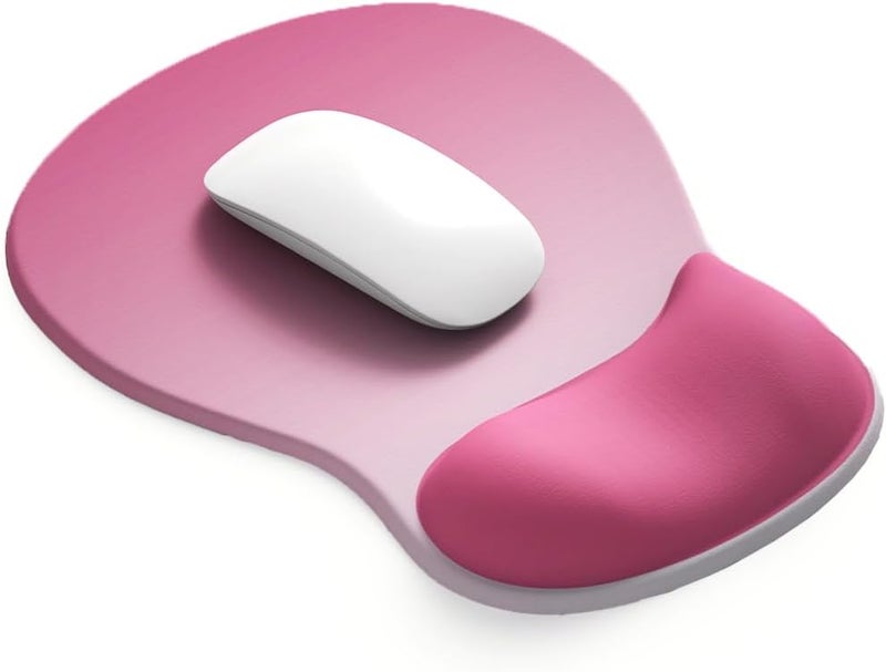 DemonChest ErgoComfort Gel Wrist Rest Mouse Pad-Ergonomic Office Mousepad with Wrist Support-Non-Slip, Design Desk Accessories Mat for Home&Game Decor (06Rose Quartz) - Image 1